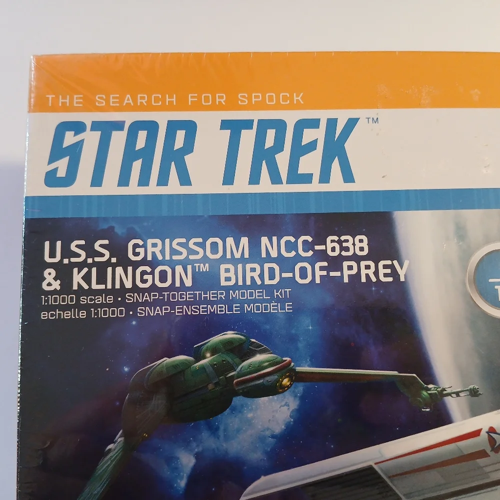 Star Trex U.S.S. Grissom NCC 638 & KLINGON BIRD OF PREY MODEL KIT NIB